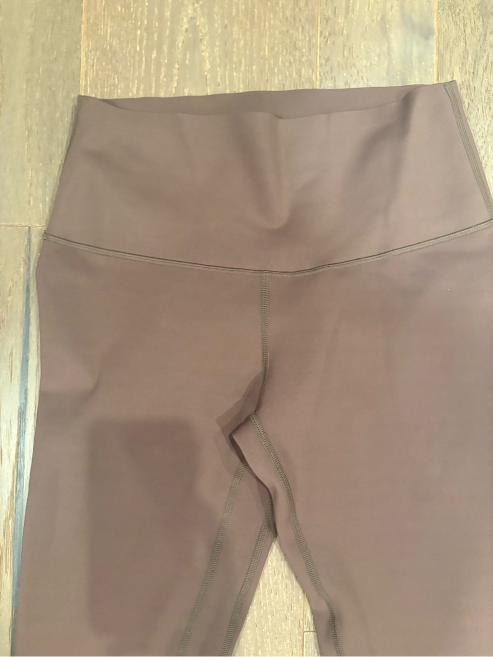 Yelete Active $40 Fleece-Lined High-Waisted Leggings Chocolate Brown M like new - Picture 4 of 9